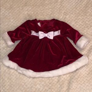 Red Ashley Ann Sparkle Christmas Dress